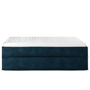 Lit boxspring Kinx Velours Onoli: Bleu marine - 140 x 200cm - D2 souple - Sans