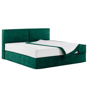 Premium boxspring KINX Velours Onoli: Antiek groen - 180 x 200cm - H3 medium - 100cm