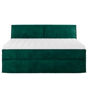 Premium boxspring KINX Velours Onoli: Antiek groen - 180 x 200cm - H3 medium - 100cm