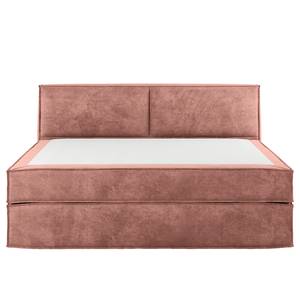 Premium Boxspringbett KINX Samt Onoli: Altrosa - 200 x 200cm - H3 - 100 cm