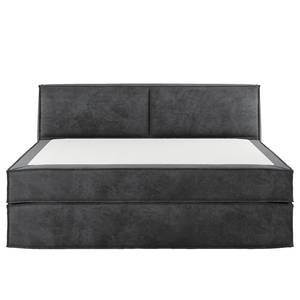 Premium Boxspringbett KINX Samt Onoli: Anthrazit - 200 x 200cm - H3 - 100 cm