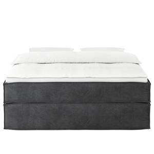 Letto boxspring Kinx Velluto Onoli: antracite - 160 x 200cm - H3 - Senza