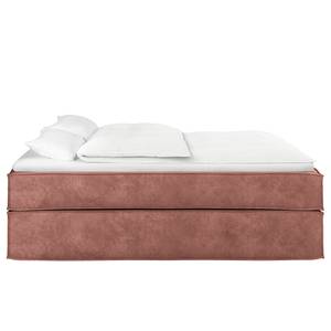 Premium Boxspringbett KINX Samt Onoli: Altrosa - 200 x 200cm - H3 - Ohne