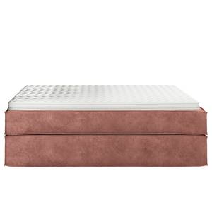 Premium Boxspringbett KINX Samt Onoli: Altrosa - 200 x 200cm - H3 - Ohne