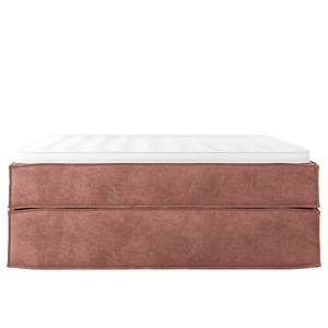 Premium Boxspringbett KINX Samt Onoli: Altrosa - 140 x 200cm - H3 - Ohne