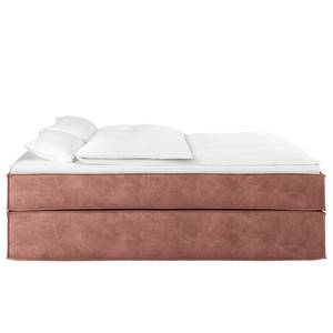 Premium Boxspringbett KINX Samt Onoli: Altrosa - 140 x 200cm - H3 - Ohne