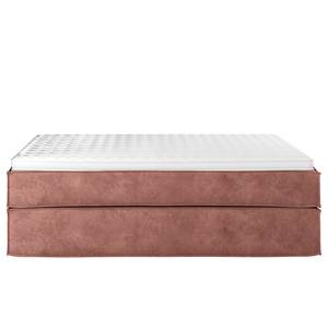 Premium Boxspringbett KINX Samt Onoli: Altrosa - 140 x 200cm - H3 - Ohne