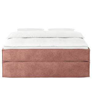 Premium Boxspringbett KINX Samt Onoli: Altrosa - 140 x 200cm - H3 - Ohne