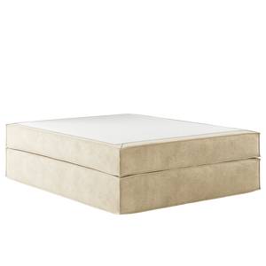 Lit boxspring Kinx Velours Onoli: Beige - 160 x 200cm - D3 medium - Sans