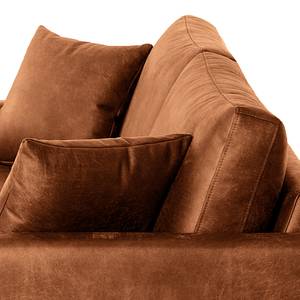 3-Sitzer Sofa Sauvo Antiklederlook - Microfaser Yaka: Cognac