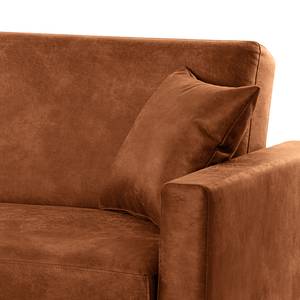 Schlafsofa Sauvo Antiklederlook - Microfaser Yaka: Cognac