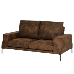 2,5-Sitzer Sofa Grossa Antiklederlook - Microfaser Goda: Schokoladenbraun