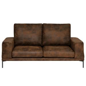 2,5-Sitzer Sofa Grossa Antiklederlook - Microfaser Goda: Schokoladenbraun