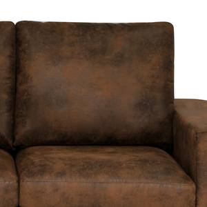 2,5-Sitzer Sofa Grossa Antiklederlook - Microfaser Goda: Schokoladenbraun