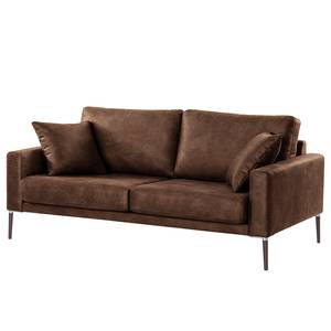 3-Sitzer Sofa Sauvo Antiklederlook - Microfaser Yaka: Braun