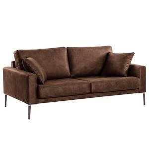 3-Sitzer Sofa Sauvo Antiklederlook - Microfaser Yaka: Braun