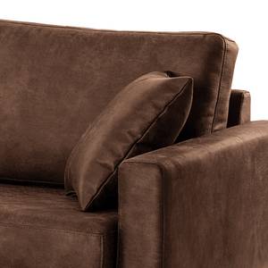 3-Sitzer Sofa Sauvo Antiklederlook - Microfaser Yaka: Braun