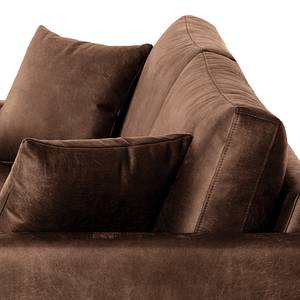 3-Sitzer Sofa Sauvo Antiklederlook - Microfaser Yaka: Braun