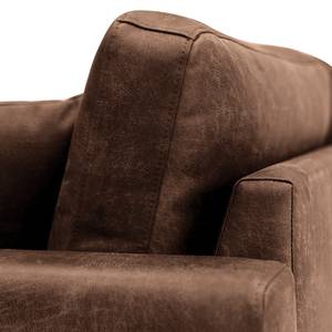 3-Sitzer Sofa Sauvo Antiklederlook - Microfaser Yaka: Braun