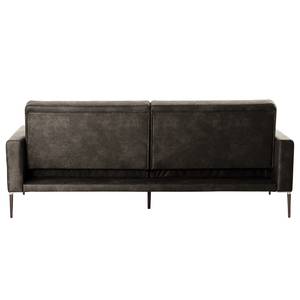 Schlafsofa Sauvo Antiklederlook - Microfaser Yaka: Schwarz-Braun