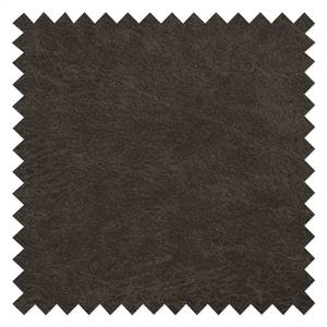 Fauteuil Sauvo Aspect cuir vieilli - Microfibre Yaka: Noir-Marron