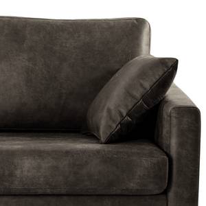 2,5-Sitzer Sofa Sauvo Antiklederlook - Microfaser Yaka: Schwarz-Braun