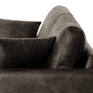 2,5-Sitzer Sofa Sauvo Antiklederlook - Microfaser Yaka: Schwarz-Braun