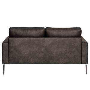 2-Sitzer Sofa Sauvo Antiklederlook - Microfaser Yaka: Schwarz-Braun