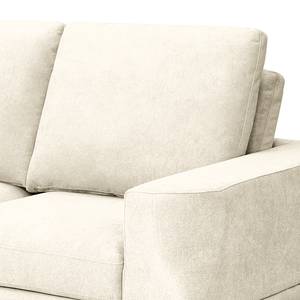 Ecksofa Grossa Chenille - Webstoff Stormy: Creme - Longchair davorstehend links