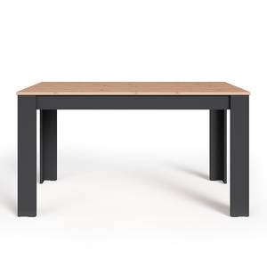 Table Cotillo Panneau aggloméré - Imitation chêne Artisan / Anthracite - Largeur : 120 cm