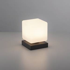 Tafellamp Dadoa melkglas/ijzer - 1 lichtbron - Zwart