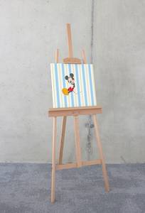 Afbeelding Mickey Sweet Dreams vlies - meerdere kleuren - 40 x 40 cm