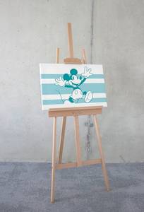 Impression sur toile Mickey Playful Intissé - Multicolore - 40 x 60 m