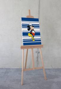 Quadro Mickey Rockstar Tessuto non tessuto - Multicolore - 40 x 60 cm