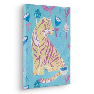 Quadro Vegan Tiger Tessuto non tessuto - Multicolore - 30 x 40 cm