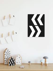 Leinwandbild Typo Arrows Vlies - Mehrfarbig - 30 x 40 cm