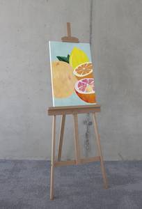Leinwandbild Mint And Lemonade Vlies - Mehrfarbig - 40 x 60 cm
