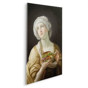 Leinwandbild Heal-Thy Burger Vlies - Mehrfarbig - 60 x 90 cm