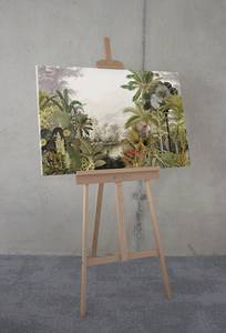 Impression sur toile Hiding Parrot Intissé - Multicolore - 60 x 90 m