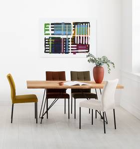 Impression sur toile Grids & Stripes Intissé - Multicolore - 60 x 90 m