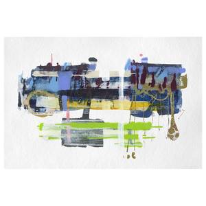 Impression sur toile Flying Car Intissé - Multicolore - 60 x 90 m