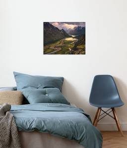 Impression sur toile Northern Light Intissé - Multicolore - 40 x 30 m