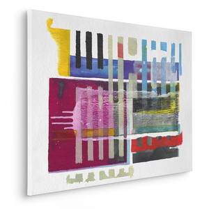 Impression sur toile Tetris Wall Intissé - Multicolore - 60 x 90 m