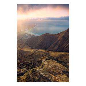 Quadro Cliffs of Famara Tessuto non tessuto - Multicolore - 40 x 60 cm