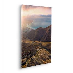 Quadro Cliffs of Famara Tessuto non tessuto - Multicolore - 40 x 60 cm