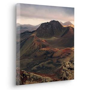 Quadro Vulkanland Tessuto non tessuto - Multicolore - 40 x 40 cm