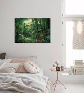 Leinwandbild Jungleflair Vlies - Mehrfarbig - 90 x 60 cm