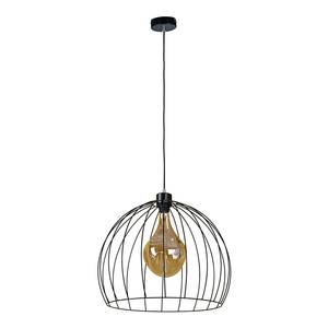 Suspension Coop 1 ampoule Fer - Noir - Diamètre : 49 cm