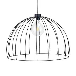 Hanglamp Coop 1 lichtbron ijzer - zwart - Diameter: 57 cm