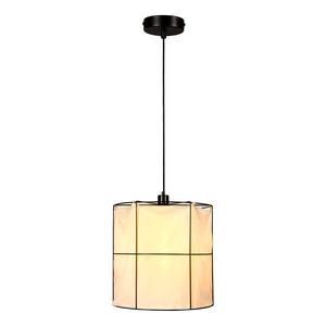 Lampada a 1 punti luce Marinero Ferro / Lino - Nero / Bianco - Diametro: 40 cm